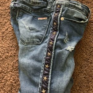 Hudson girls star-studded blue jeans